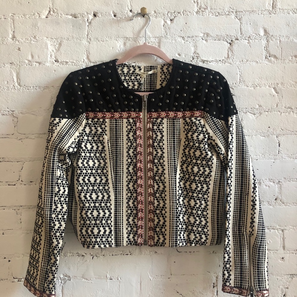 Tularosa Studded Jacket With Embroidery